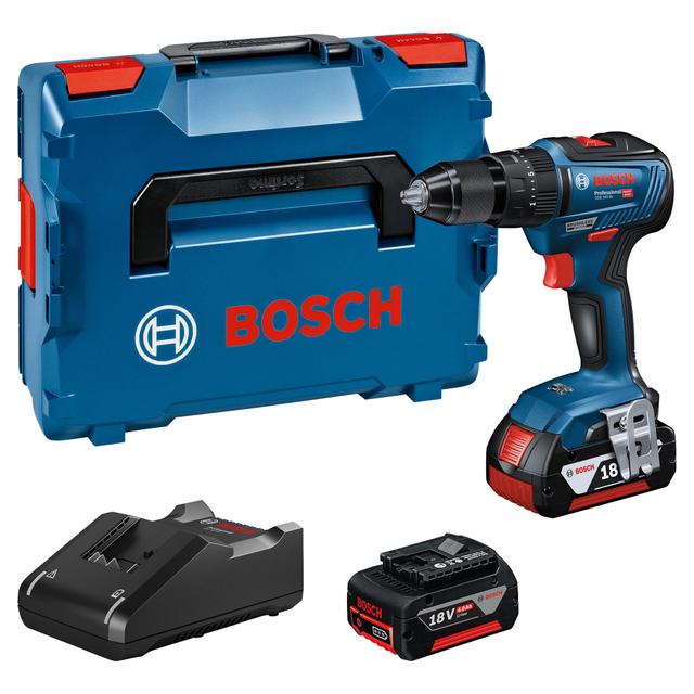 TRAPANO BATTENTE BOSCH 18 V GSB 18V-55 PROFESSIONAL BRUSHLESS 2 BATTERIE 4 Ah PESO 1,1 kg | Tecnomat TRAPANO BATTENTE BOSCH 18 V GSB 18V-55 PROFESSIONAL BRUSHLESS 2 BATTERIE 4 Ah PESO 1,1 kg | Tecnomat
