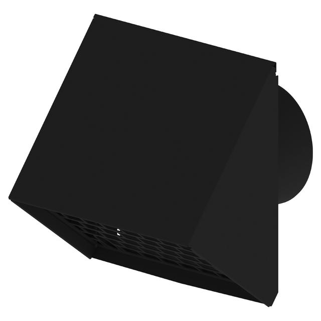 TERMINALE ESTERNO ANTIPIOGGIA Ø125 NERO HBGM02ND125 LAMIERA ZINCATA | Tecnomat TERMINALE ESTERNO ANTIPIOGGIA Ø125 NERO HBGM02ND125 LAMIERA ZINCATA - 2 | Tecnomat