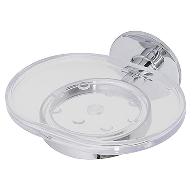 PORTASAPONE SERIE IDEA ZINCO CROMATO CON PIATTINO IN PLASTICA FISSAGGIO VITE E ADESIVO 3M | Tecnomat PORTASAPONE SERIE IDEA ZINCO CROMATO CON PIATTINO IN PLASTICA FISSAGGIO VITE E ADESIVO 3M - 2 | Tecnomat