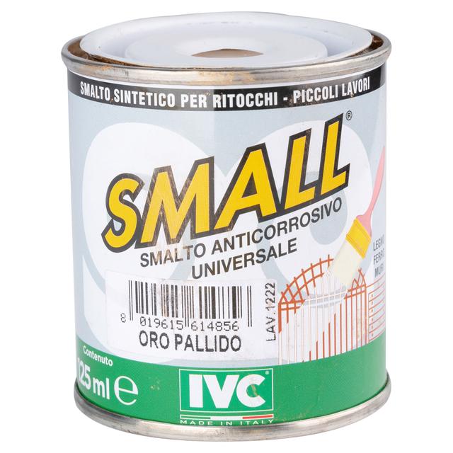 SMALTO SINTETICO RITOCCO UNIVERSAL SMALL ORO PALLIDO 125 ml ANTICORROSIVO 12m² CON 1 l | Tecnomat SMALTO SINTETICO RITOCCO UNIVERSAL SMALL ORO PALLIDO 125 ml ANTICORROSIVO 12m² CON 1 l | Tecnomat