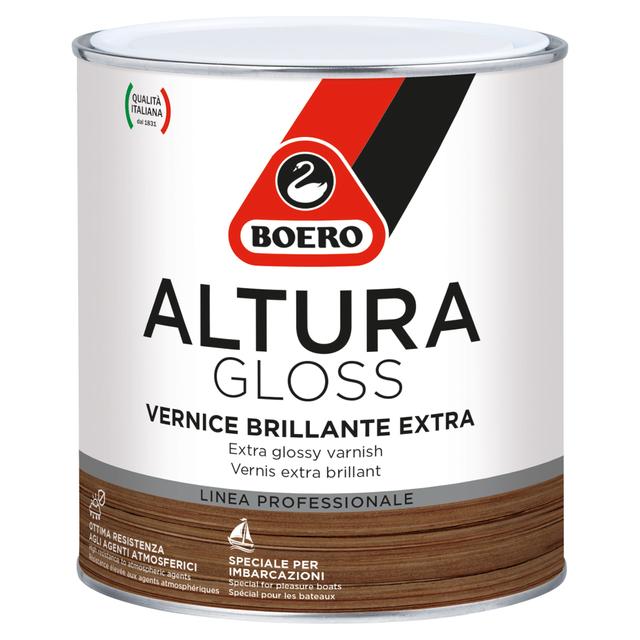 VERNICE LEGNO TRASPARENTE BOERO RN 2,5l ALTURA GLOSS SOLVENTE 12-14 m²/l per mano | Tecnomat VERNICE LEGNO TRASPARENTE BOERO RN 2,5l ALTURA GLOSS SOLVENTE 12-14 m²/l per mano | Tecnomat