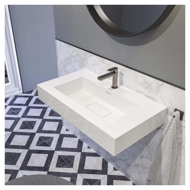 LAVABO MONOBLOCCO COVER 1 VASCA 80x12x46 cm (LxHxP) IN MARMORESINA BIANCO LUCIDO | Tecnomat LAVABO MONOBLOCCO COVER 1 VASCA 80x12x46 cm (LxHxP) IN MARMORESINA BIANCO LUCIDO - 2 | Tecnomat
