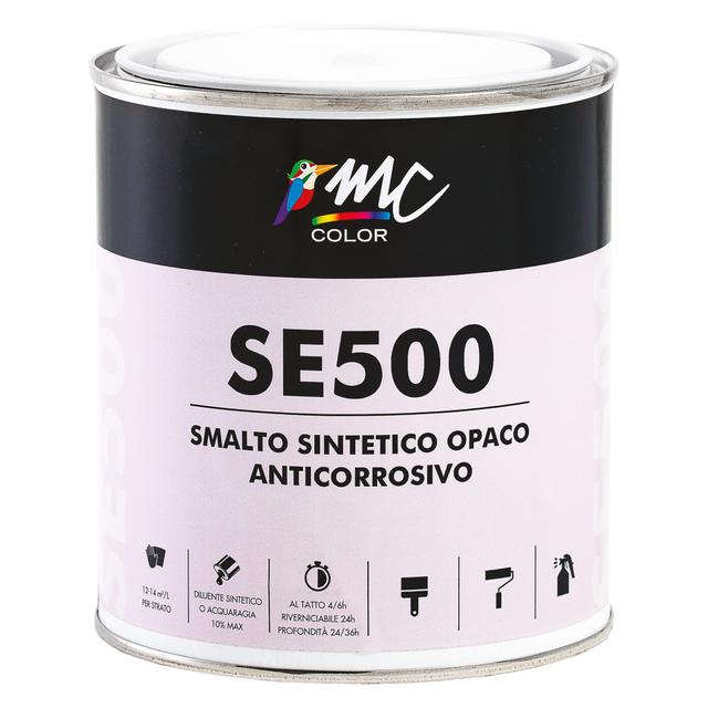 SMALTO SINTETICO OPACO MCCOLOR NERO 0,75 l ANTIRUGGINE 12-14 m² CON 1 l | Tecnomat SMALTO SINTETICO OPACO MCCOLOR NERO 0,75 l ANTIRUGGINE 12-14 m² CON 1 l | Tecnomat