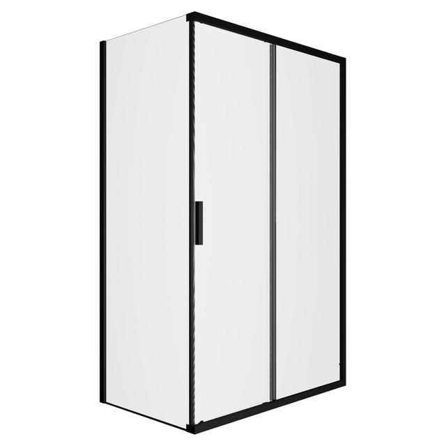 LATO FISSO LIFE 77-79 H200 cm VETRO TEMPERATO TRASPARENTE 6 mm PROFILI NERI | Tecnomat LATO FISSO LIFE 77-79 H200 cm VETRO TEMPERATO TRASPARENTE 6 mm PROFILI NERI - 2 | Tecnomat