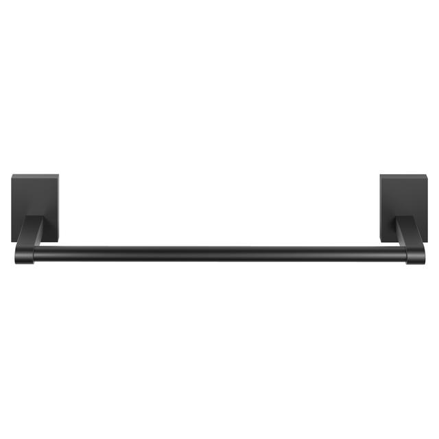 BARRA PORTASALVIETTE SERIE MAGIC IN ACCIAIO NERO FISSAGGIO CON VITE E BIADESIVO 35 cm | Tecnomat BARRA PORTASALVIETTE SERIE MAGIC IN ACCIAIO NERO FISSAGGIO CON VITE E BIADESIVO 35 cm - 2 | Tecnomat