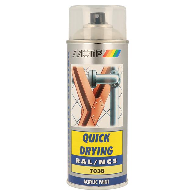 SMALTO SPRAY INDUSTRIAL MOTIP RAL 7038 GRIGIO AGATA 400 ml | Tecnomat SMALTO SPRAY INDUSTRIAL MOTIP RAL 7038 GRIGIO AGATA 400 ml - 2 | Tecnomat