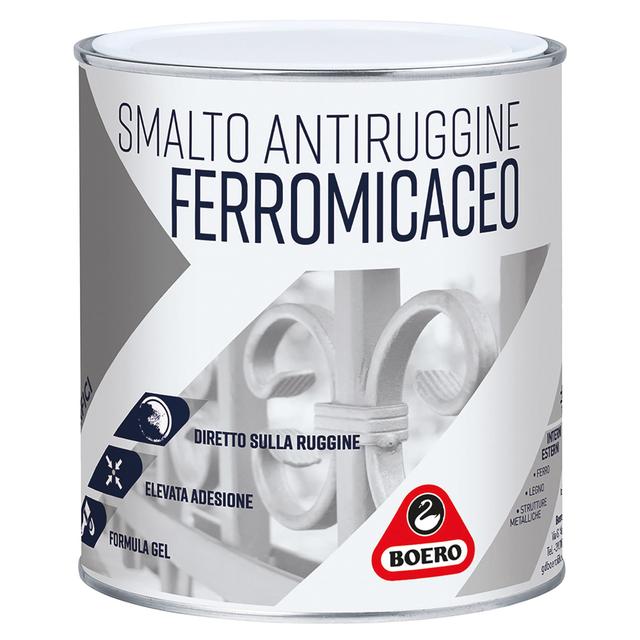 SMALTO ANTIRUGGINE GEL BOERO GRIGIO CHIARO GRANA GROSSA 2,5 l FERROMICACEO 9-11 m² x 1 l | Tecnomat SMALTO ANTIRUGGINE GEL BOERO GRIGIO CHIARO GRANA GROSSA 2,5 l FERROMICACEO 9-11 m² x 1 l | Tecnomat