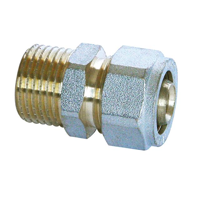 RACCORDO DRITTO A STRINGERE TECOM M 1/2" x Ø 16 mm CONFEZIONE 5 PZ PER TUBI MULTISTRATO | Tecnomat RACCORDO DRITTO A STRINGERE TECOM M 1/2" x Ø 16 mm CONFEZIONE 5 PZ PER TUBI MULTISTRATO - 2 | Tecnomat