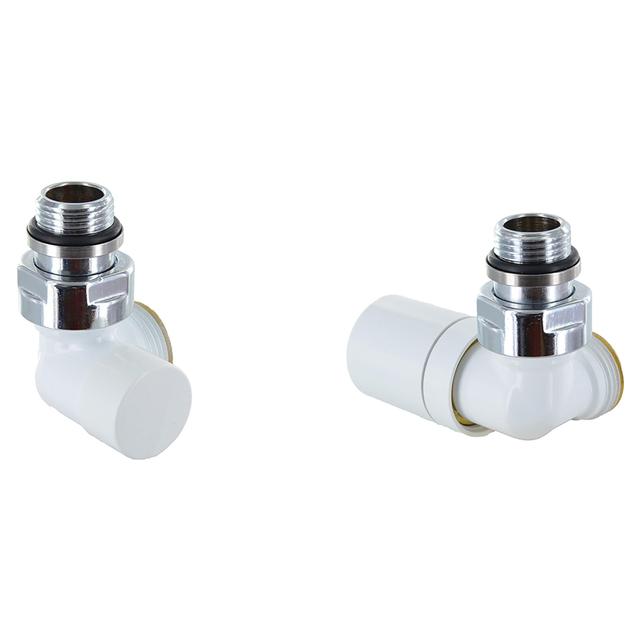 KIT VALVOLA TERMOSTATICA E DETENTORE A ANGOLO DX FIRST POLETTI 1/2'' BIANCO ATTACCO EK | Tecnomat KIT VALVOLA TERMOSTATICA E DETENTORE A ANGOLO DX FIRST POLETTI 1/2'' BIANCO ATTACCO EK | Tecnomat