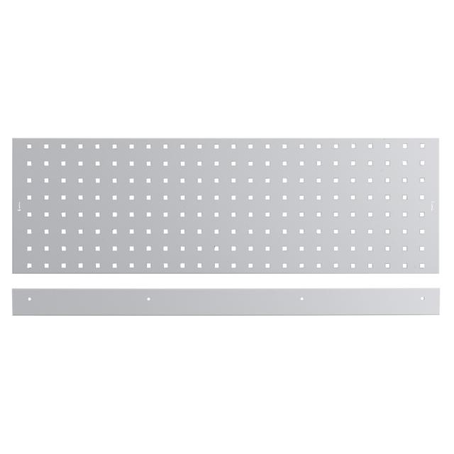 KIT 3 PANNELLI FORATI/MENSOLE CON 2 BORDI FERMACASSE 95,3x6x30,4cm GRIGIO CHIARO | Tecnomat KIT 3 PANNELLI FORATI/MENSOLE CON 2 BORDI FERMACASSE 95,3x6x30,4cm GRIGIO CHIARO - 2 | Tecnomat