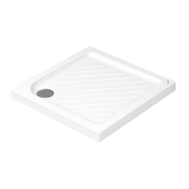PIATTO DOCCIA DOLOMITE CERAMICA BIANCO 70x70 cm H 6 cm PILETTA Ø 90 mm | Tecnomat PIATTO DOCCIA DOLOMITE CERAMICA BIANCO 70x70 cm H 6 cm PILETTA Ø 90 mm - 2 | Tecnomat