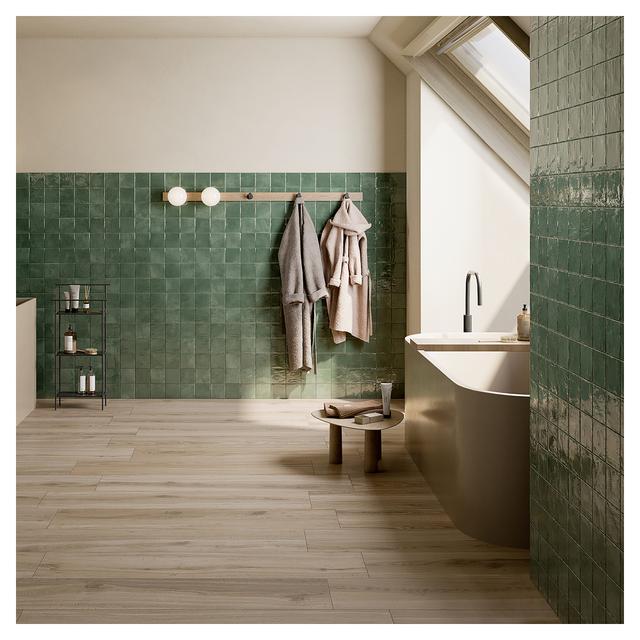 RIVESTIMENTO CLAY EMERALD 10x10x1 cm GRES PORCELLANATO | Tecnomat RIVESTIMENTO CLAY EMERALD 10x10x1 cm GRES PORCELLANATO - 2 | Tecnomat