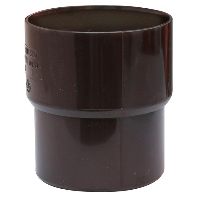 MANICOTTO CON BATTENTE Ø 80 mm MARRONE PVC | Tecnomat MANICOTTO CON BATTENTE Ø 80 mm MARRONE PVC - 2 | Tecnomat
