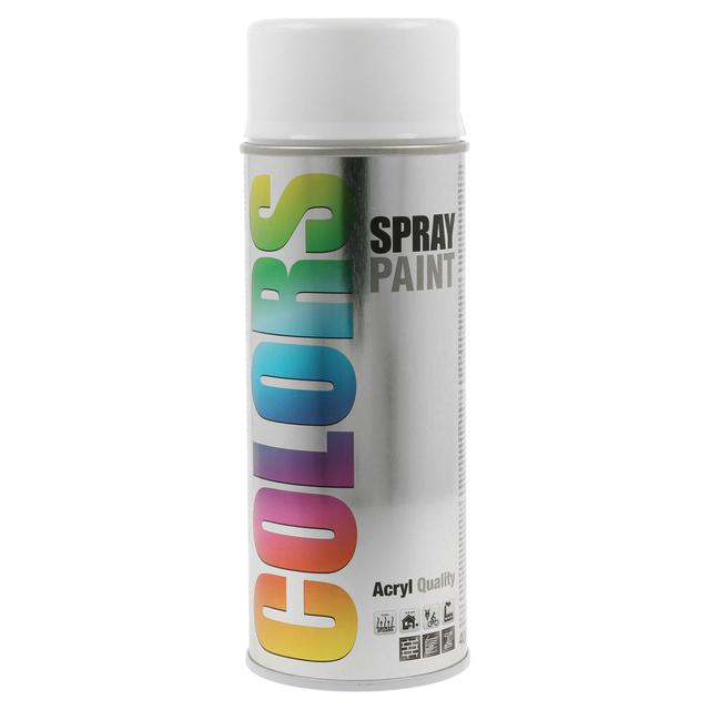 SMALTO SPRAY COLORS MOTIP RAL 9016 BIANCO TRAFFICO 400 ml 2 - 4 m² CON 1 l | Tecnomat SMALTO SPRAY COLORS MOTIP RAL 9016 BIANCO TRAFFICO 400 ml 2 - 4 m² CON 1 l | Tecnomat