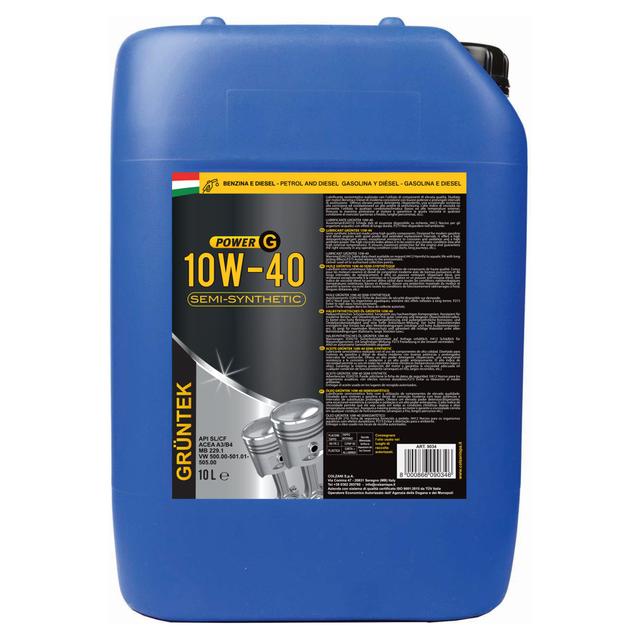 OLIO SEMISINTETICO 10W-40 GRUNTEK 10 l MOTORI BENZINA DIESEL | Tecnomat OLIO SEMISINTETICO 10W-40 GRUNTEK 10 l MOTORI BENZINA DIESEL | Tecnomat
