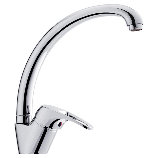 MISCELATORE LAVELLO SYRIO CROMO BOCCA ALTA AD ARCO CARTUCCIA CERAMICA Ø 40 mm | Tecnomat MISCELATORE LAVELLO SYRIO CROMO BOCCA ALTA AD ARCO CARTUCCIA CERAMICA Ø 40 mm - 2 | Tecnomat