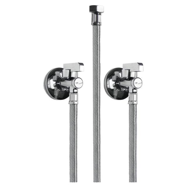 KIT FLESSIBILI TECOM PER INSTALLAZIONE RUBINETTO A PEDALE 2 INGRESSI 110 cm | Tecnomat KIT FLESSIBILI TECOM PER INSTALLAZIONE RUBINETTO A PEDALE 2 INGRESSI 110 cm - 2 | Tecnomat