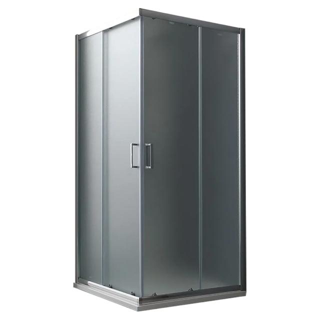 BOX DOCCIA GATE QUADRATO 80x80 H 185 cm PROFILI CROMO VETRO SATINATO 6 mm | Tecnomat BOX DOCCIA GATE QUADRATO 80x80 H 185 cm PROFILI CROMO VETRO SATINATO 6 mm - 2 | Tecnomat