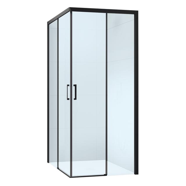LATO FISSO PRIMA (70,5-72,5) H195 cm DESTRO VETRO TRASPARENTE 6 mm PROFILI NERI | Tecnomat LATO FISSO PRIMA (70,5-72,5) H195 cm DESTRO VETRO TRASPARENTE 6 mm PROFILI NERI - 2 | Tecnomat