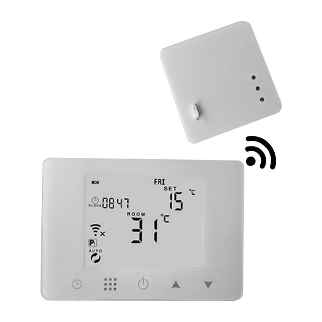 CRONOTERMOSTATO SETTIMANALE DA PARETE PROXE WiFi BIANCO CONTROLLO REMOTO APP TUYA 230V | Tecnomat CRONOTERMOSTATO SETTIMANALE DA PARETE PROXE WiFi BIANCO CONTROLLO REMOTO APP TUYA 230V | Tecnomat