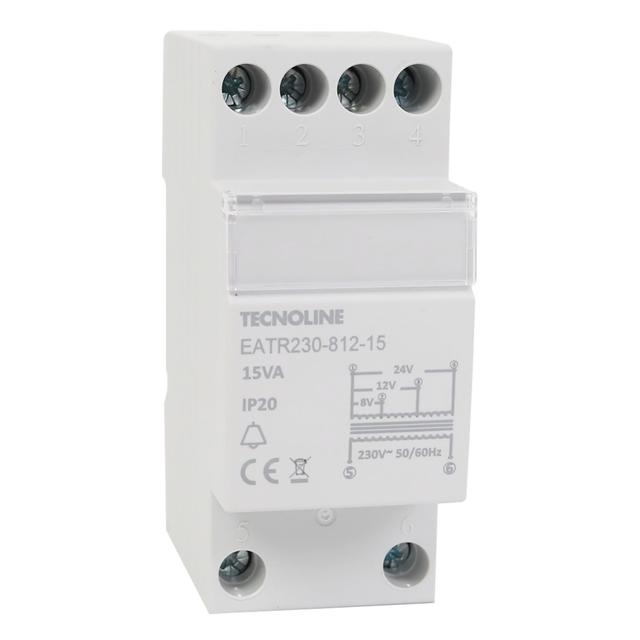 TRASFORMATORE MODULARE TECNOLINE 15VA 8/12/24V 2 MODULI POTENZA DI USCITA NOMINALE 15W | Tecnomat TRASFORMATORE MODULARE TECNOLINE 15VA 8/12/24V 2 MODULI POTENZA DI USCITA NOMINALE 15W | Tecnomat