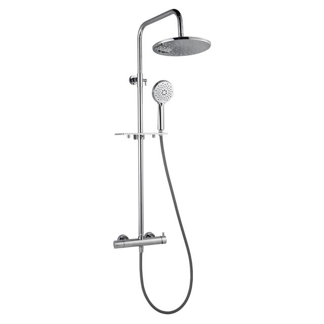 COLONNA DOCCIA ACQUAPRO BALMES 3 GETTI CROMO SOFFIONE ABS Ø 250 mm MISCELATORE MECCANICO | Tecnomat COLONNA DOCCIA ACQUAPRO BALMES 3 GETTI CROMO SOFFIONE ABS Ø 250 mm MISCELATORE MECCANICO | Tecnomat
