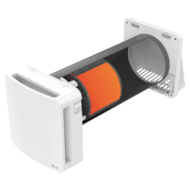 RECUPERATORE DI CALORE MONOSTANZA SOFFIO BASSO CONSUMO E TELECOMANDO Ø16 cm 6,7 W, 60 MC/h | Tecnomat RECUPERATORE DI CALORE MONOSTANZA SOFFIO BASSO CONSUMO E TELECOMANDO Ø16 cm 6,7 W, 60 MC/h | Tecnomat