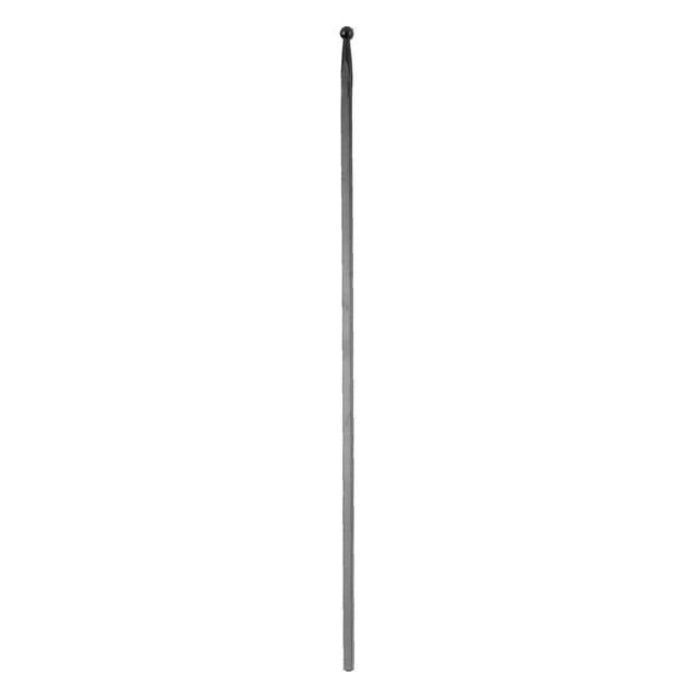 PALETTO QUADRO CON PALLINA 12x12x1500 mm PER CANCELLI E RECINZIONI | Tecnomat PALETTO QUADRO CON PALLINA 12x12x1500 mm PER CANCELLI E RECINZIONI - 2 | Tecnomat