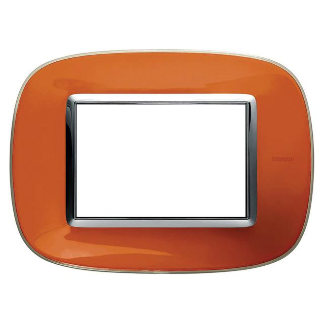 PLACCA ELLITTICA 3 MODULI BTICINO AXOLUTE COLOR ARANCIO LIQUID | Tecnomat PLACCA ELLITTICA 3 MODULI BTICINO AXOLUTE COLOR ARANCIO LIQUID | Tecnomat