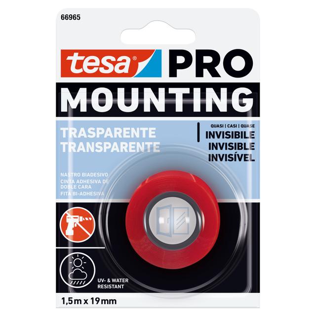 NASTRO BIADESIVO TESA TRASPARENTE 19 mm x 1,5 m BIANCO PER USO INTERNO | Tecnomat NASTRO BIADESIVO TESA TRASPARENTE 19 mm x 1,5 m BIANCO PER USO INTERNO - 2 | Tecnomat