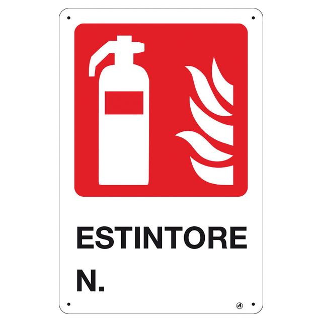 CARTELLO ESTINTORE N° IN PVC 20x30 cm | Tecnomat CARTELLO ESTINTORE N° IN PVC 20x30 cm - 2 | Tecnomat