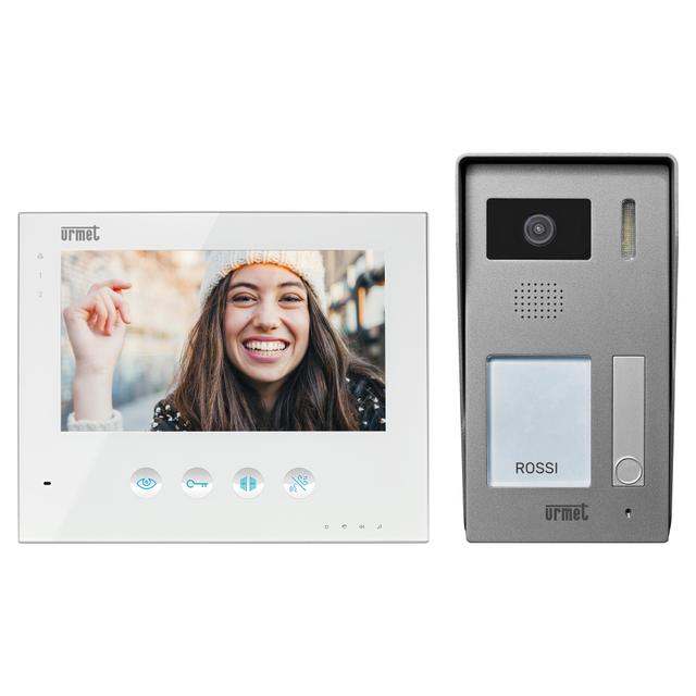 KIT VIDEOCITOFONO URMET MONOFAMIGLIARE ESPANDIBILE A 4 FAMIGLIE INTERCOMUNICANTE | Tecnomat KIT VIDEOCITOFONO URMET MONOFAMIGLIARE ESPANDIBILE A 4 FAMIGLIE INTERCOMUNICANTE | Tecnomat