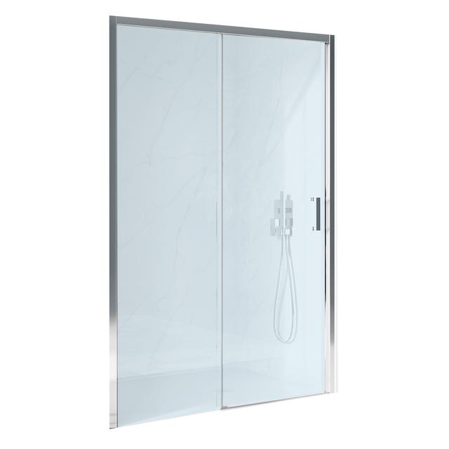 PORTA PRIMA SCORREVOLE 127-131 H195 cm SINISTRA VETRO TRASPARENTE 6 mm PROFILI CROMO LUCIDO | Tecnomat PORTA PRIMA SCORREVOLE 127-131 H195 cm SINISTRA VETRO TRASPARENTE 6 mm PROFILI CROMO LUCIDO | Tecnomat