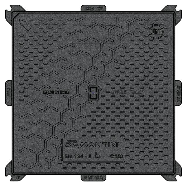 CHIUSINO IN GHISA URBE 700 70x70 cm CLASSE C250 | Tecnomat CHIUSINO IN GHISA URBE 700 70x70 cm CLASSE C250 | Tecnomat