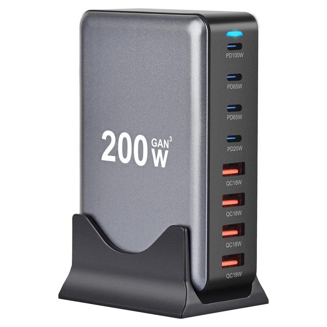 TORRE MULTIPRESA 8 USB HUB 200W CON 4 PRESE USB-C POWER DELIVERY 100/65W E 4 USB-A 18W MAX | Tecnomat TORRE MULTIPRESA 8 USB HUB 200W CON 4 PRESE USB-C POWER DELIVERY 100/65W E 4 USB-A 18W MAX - 2 | Tecnomat