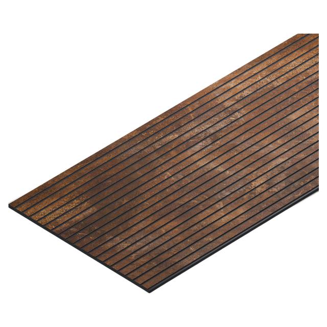 RIVESTIMENTO MDF UPGRADE CORTEN RESA 1,55 m2/PACCO FORMATO 260x59,8x1 cm | Tecnomat RIVESTIMENTO MDF UPGRADE CORTEN RESA 1,55 m2/PACCO FORMATO 260x59,8x1 cm - 2 | Tecnomat