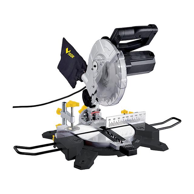 TRONCATRICE 1400 W VIGOR VTR-210 210 mm 48 DENTI PIANO TAGLIO 45° 120x30 mm 90° 120x60 mm | Tecnomat TRONCATRICE 1400 W VIGOR VTR-210 210 mm 48 DENTI PIANO TAGLIO 45° 120x30 mm 90° 120x60 mm - 2 | Tecnomat