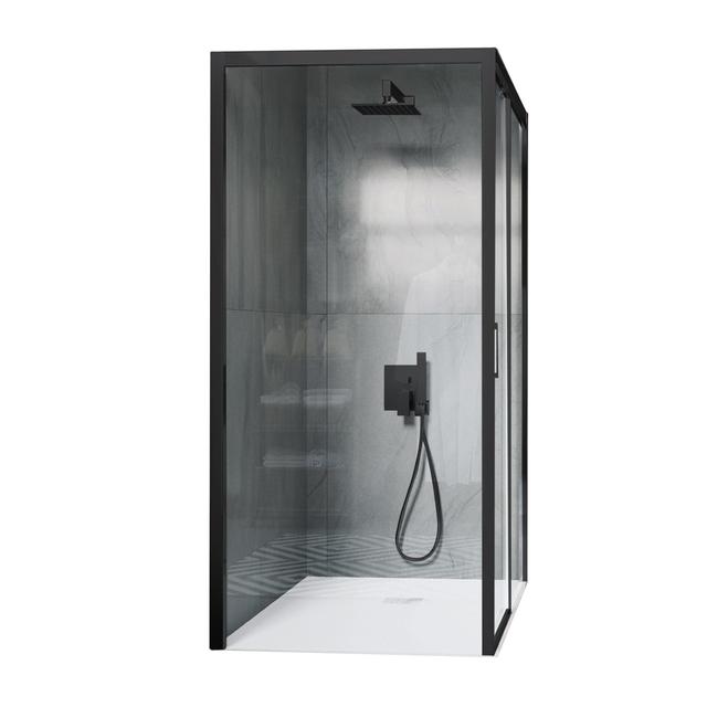 LATO FISSO PRIMA (67,5-69,5) H195 cm SINISTRO VETRO TRASPARENTE 6 mm PROFILI NERI | Tecnomat LATO FISSO PRIMA (67,5-69,5) H195 cm SINISTRO VETRO TRASPARENTE 6 mm PROFILI NERI | Tecnomat