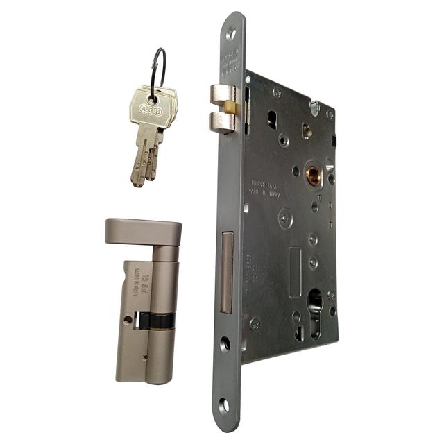 KIT ANTIPANICO AGB SX COMPLETO DI SERR CILINDRO NON MASTERIZZATO, CHIAVE E POMOLO | Tecnomat KIT ANTIPANICO AGB SX COMPLETO DI SERR CILINDRO NON MASTERIZZATO, CHIAVE E POMOLO - 2 | Tecnomat