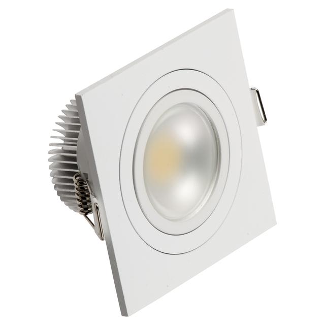 FARETTO INCASSO VIVIDA LED COB 5W QUADRO BIANCO 4000K 500 lumen DIMENSIONI 92x92x43 mm | Tecnomat FARETTO INCASSO VIVIDA LED COB 5W QUADRO BIANCO 4000K 500 lumen DIMENSIONI 92x92x43 mm | Tecnomat