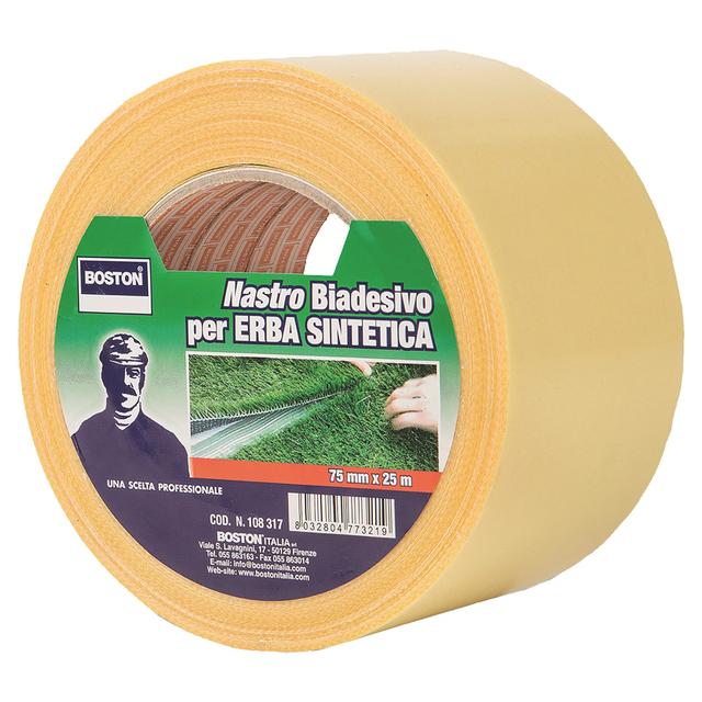 NASTRO GARZATO BOSTON 75 mm x 25 m BIADESIVO 220 µm PER ERBA SINTETICA E FELTRO | Tecnomat NASTRO GARZATO BOSTON 75 mm x 25 m BIADESIVO 220 µm PER ERBA SINTETICA E FELTRO | Tecnomat