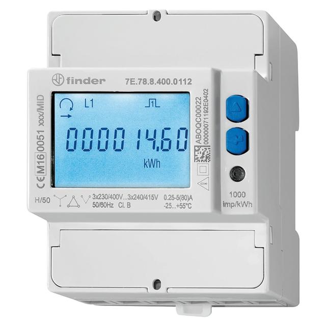 CONTATORE DI ENERGIA FINDER TRIFASE DIGITALE LCD FINO 80A 380V MULTIFUNZIONE DIRETTIVA MID | Tecnomat CONTATORE DI ENERGIA FINDER TRIFASE DIGITALE LCD FINO 80A 380V MULTIFUNZIONE DIRETTIVA MID | Tecnomat