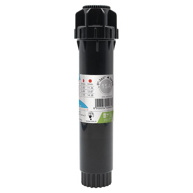 IRRIGATORE STATICO S020 RAIN BLACK CON TESTINA 15A ALZO 10 cm RAGGIO 5,2 m | Tecnomat IRRIGATORE STATICO S020 RAIN BLACK CON TESTINA 15A ALZO 10 cm RAGGIO 5,2 m - 2 | Tecnomat
