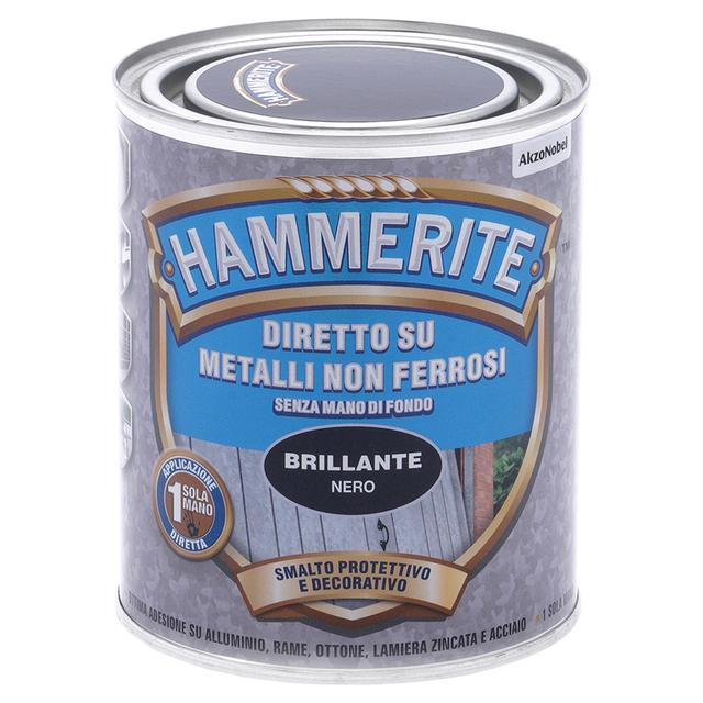 SMALTO METALLI NON FERROSI HAMMERITE 0,75l BRILLANTE NERO 8-10 m² CON 1 l | Tecnomat SMALTO METALLI NON FERROSI HAMMERITE 0,75l BRILLANTE NERO 8-10 m² CON 1 l | Tecnomat
