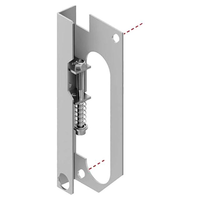PIASTRA PROTEZIONE LEVA INTERNA GARAGE INTERASSE FORI 141,5 mm MISURA 158x58,5 mm ZINCATA | Tecnomat PIASTRA PROTEZIONE LEVA INTERNA GARAGE INTERASSE FORI 141,5 mm MISURA 158x58,5 mm ZINCATA - 2 | Tecnomat