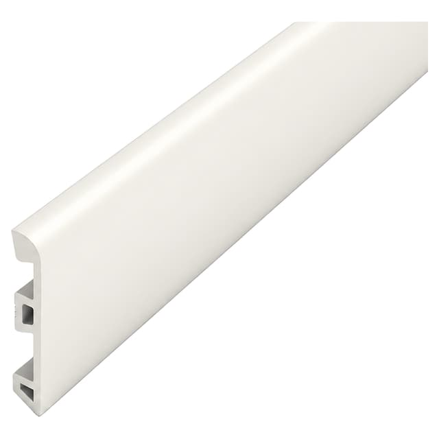 BATTISCOPA IN PVC BIANCO 2400x65 mm (LxH) SP 10 mm ESTRUSO NON PELLICOLATO | Tecnomat BATTISCOPA IN PVC BIANCO 2400x65 mm (LxH) SP 10 mm ESTRUSO NON PELLICOLATO - 2 | Tecnomat