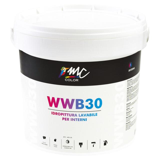 PITTURA LAVABILE MCCOLOR BIANCA 4 l IDEALE PER SOGGIORNI CAMERE 5-6 m² CON 1 l A 2 MANI | Tecnomat PITTURA LAVABILE MCCOLOR BIANCA 4 l IDEALE PER SOGGIORNI CAMERE 5-6 m² CON 1 l A 2 MANI | Tecnomat