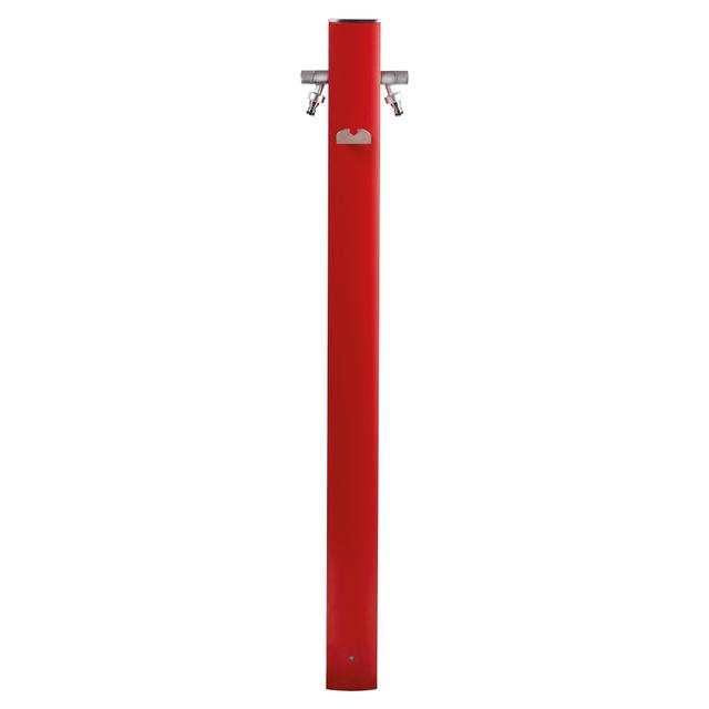 FONTANA IN ALLUMINIO VERNICIATO ROSSO AQUAPOINT TOTEM DUE RUBINETTI E PORTATUBO | Tecnomat FONTANA IN ALLUMINIO VERNICIATO ROSSO AQUAPOINT TOTEM DUE RUBINETTI E PORTATUBO - 2 | Tecnomat