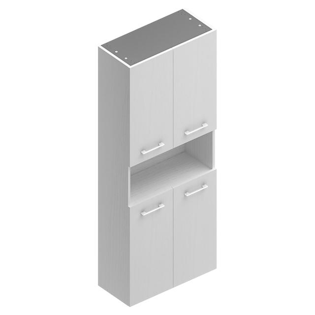 COLONNA WASH 4 ANTE E 1 VANO A GIORNO BIANCO NOVA 69x34x180cm (LxPxH) | Tecnomat COLONNA WASH 4 ANTE E 1 VANO A GIORNO BIANCO NOVA 69x34x180cm (LxPxH) - 2 | Tecnomat