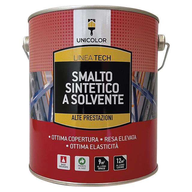SMALTO SINTETICO OPACO UNICOLOR NERO 2,5 l ANTIRUGGINE 12-14m² CON 1 l | Tecnomat SMALTO SINTETICO OPACO UNICOLOR NERO 2,5 l ANTIRUGGINE 12-14m² CON 1 l | Tecnomat